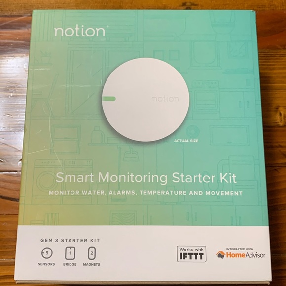 Notion Other New Notion Smart Home Monitoring Kit Gen 3 Kit Wi 5 Sensors Bridge